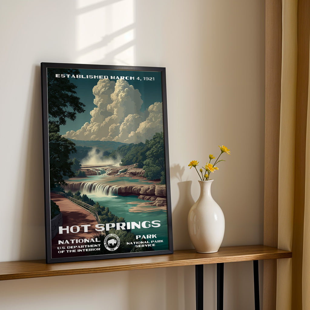 Hot Springs National Park Vintage WPA