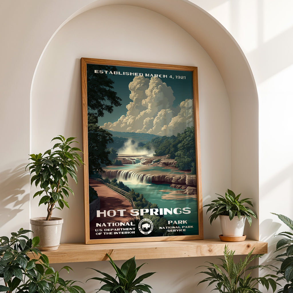 Hot Springs National Park Vintage WPA