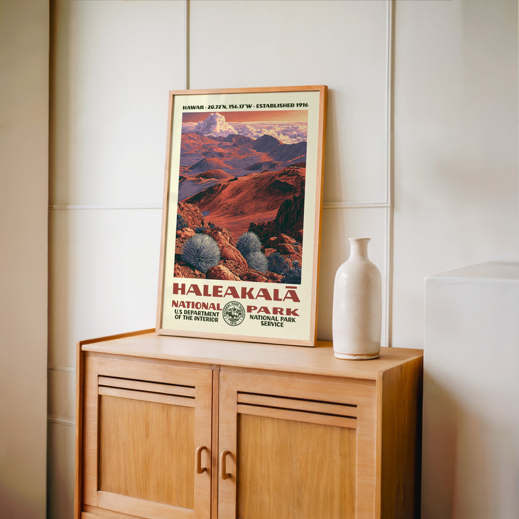 Haleakalā National Park Vintage WPA Art