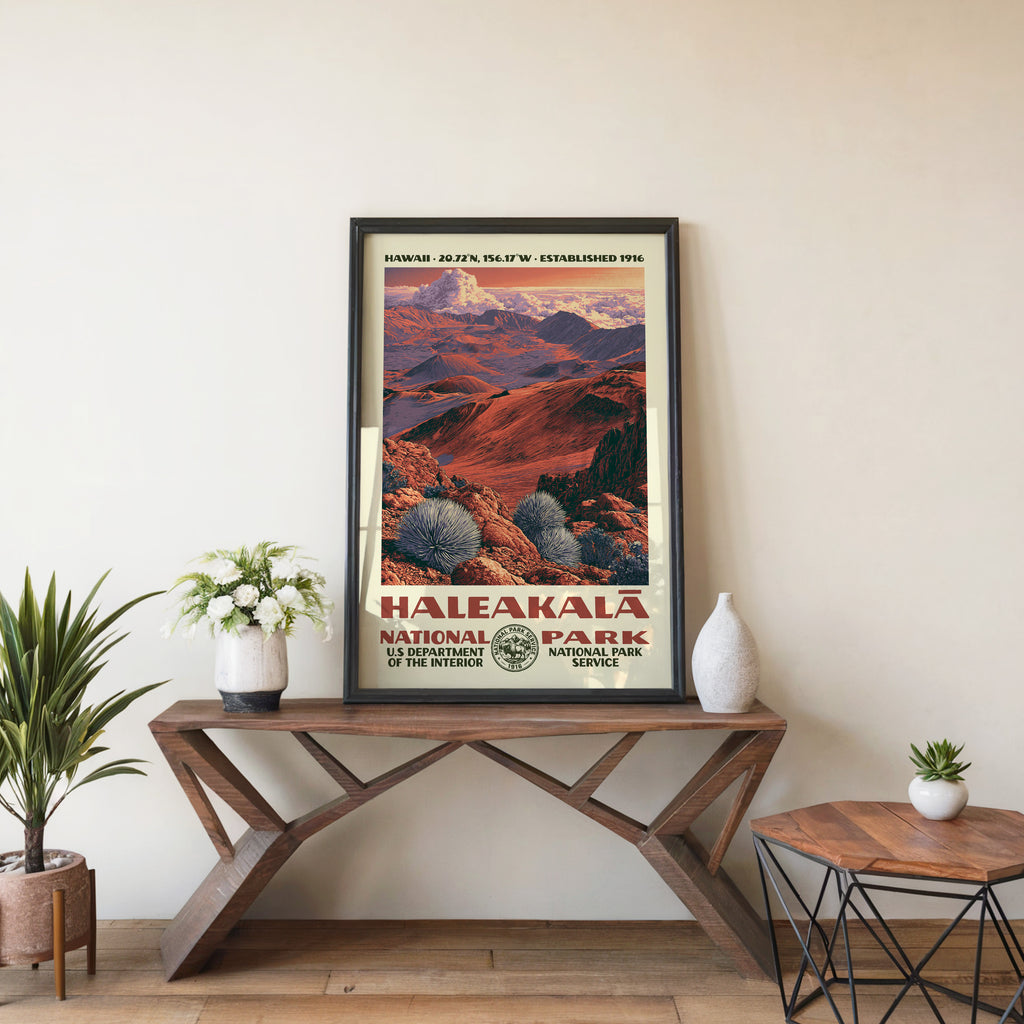 Haleakalā National Park Vintage WPA Art