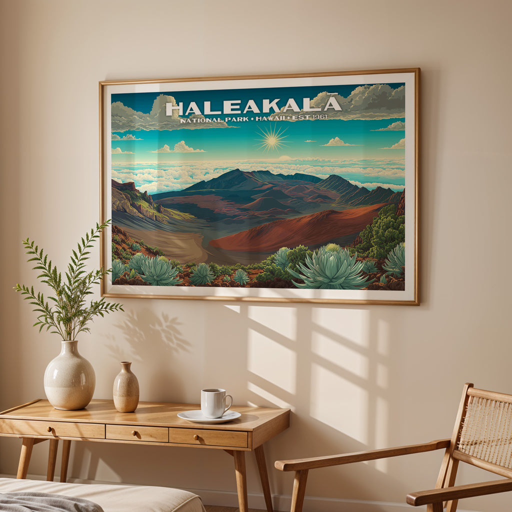Haleakalā National Park Horizontal Vintage Art