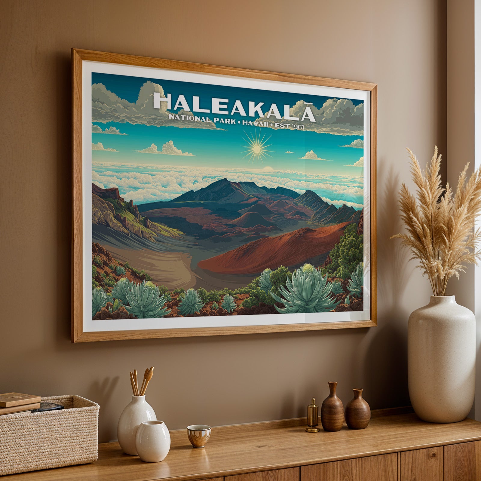 Haleakalā National Park Horizontal Vintage Art