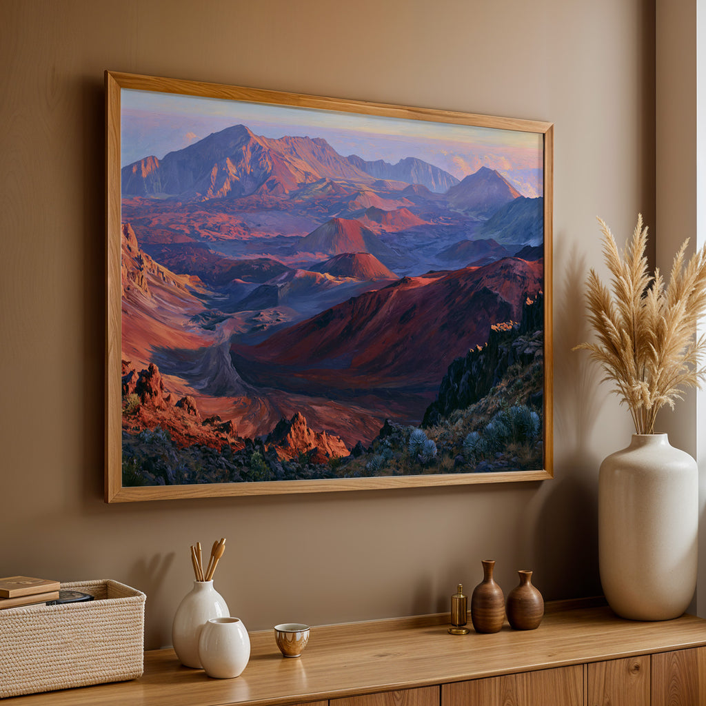 Haleakalā National Park Classical Oil Painting