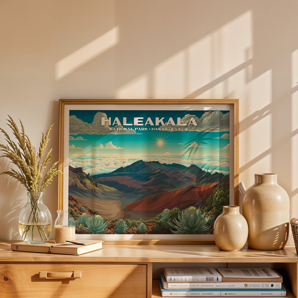 Haleakalā National Park Horizontal Vintage Art