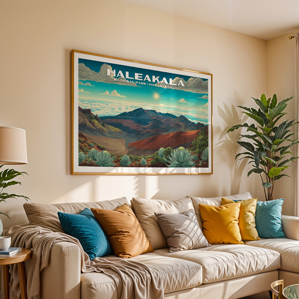 Haleakalā National Park Horizontal Vintage Art