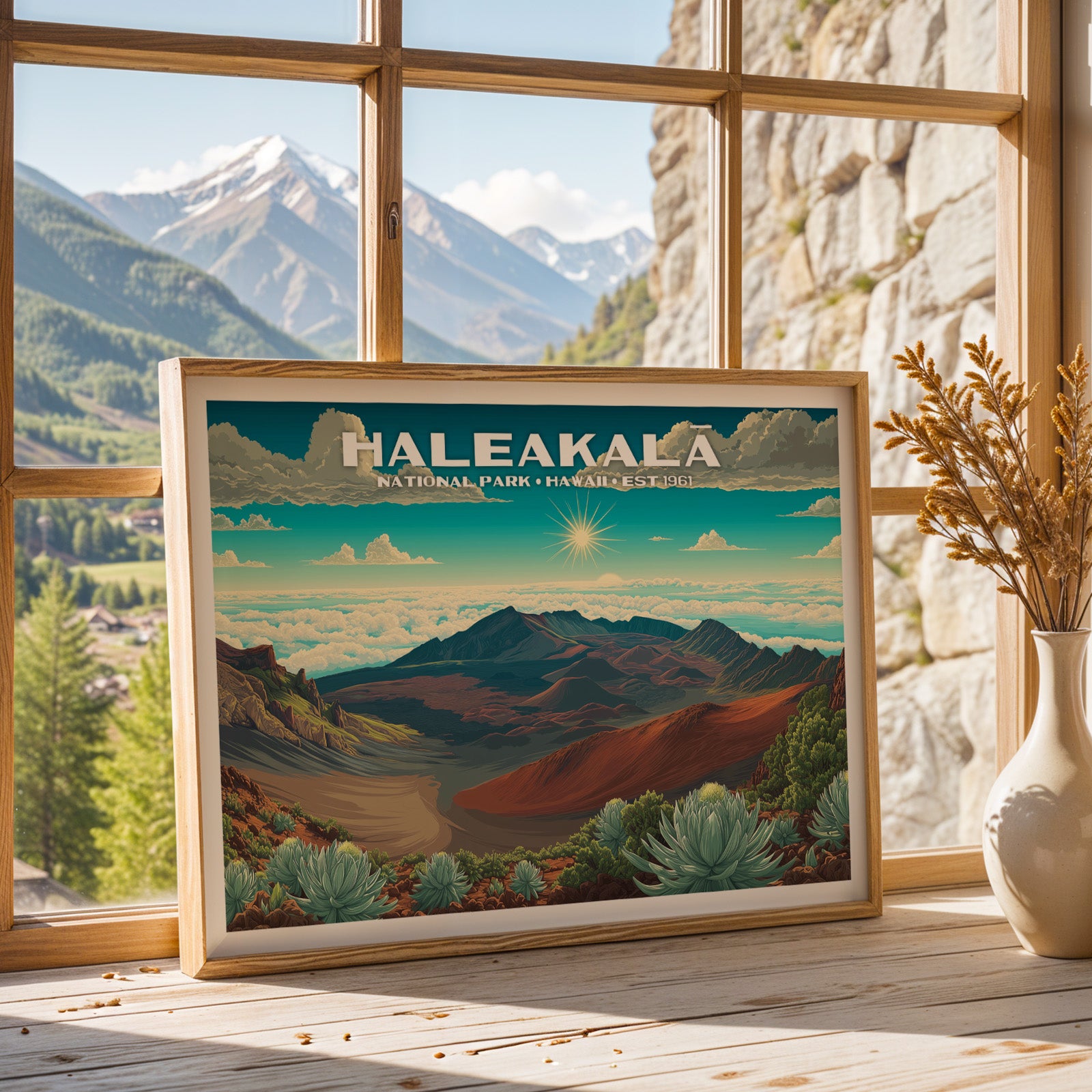 Haleakalā National Park Horizontal Vintage Art