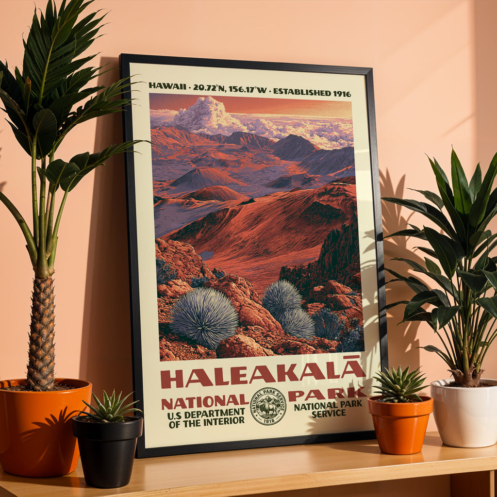 Haleakalā National Park Vintage WPA Art