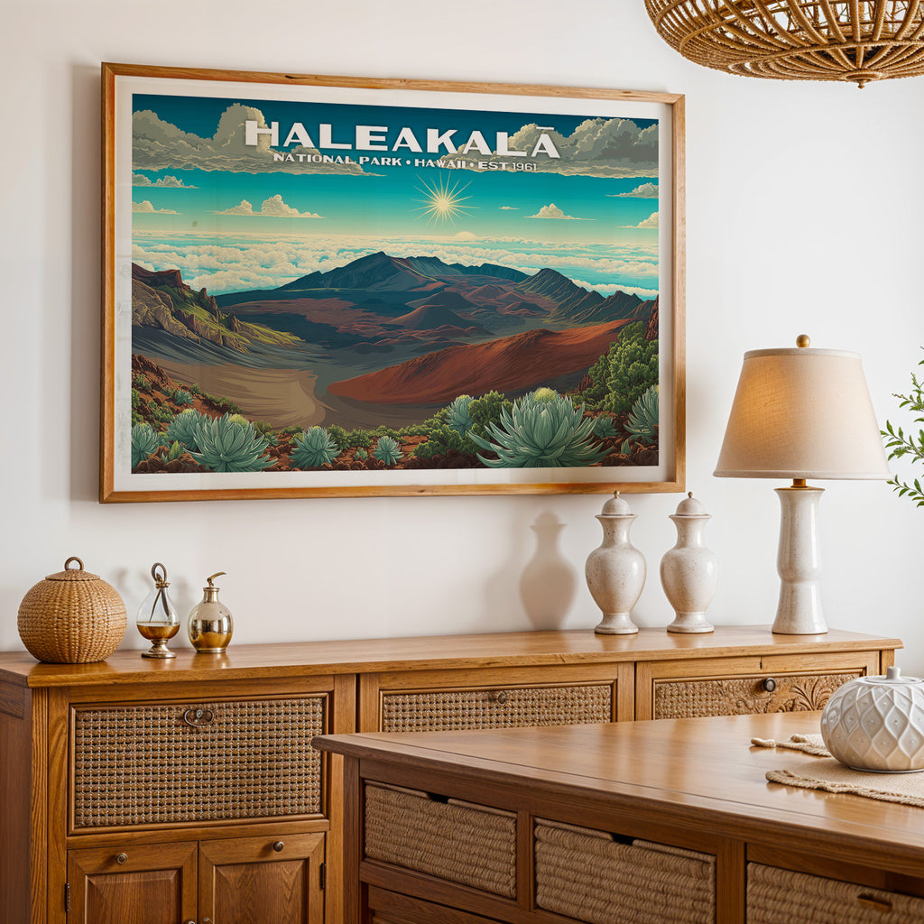 Haleakalā National Park Horizontal Vintage Art