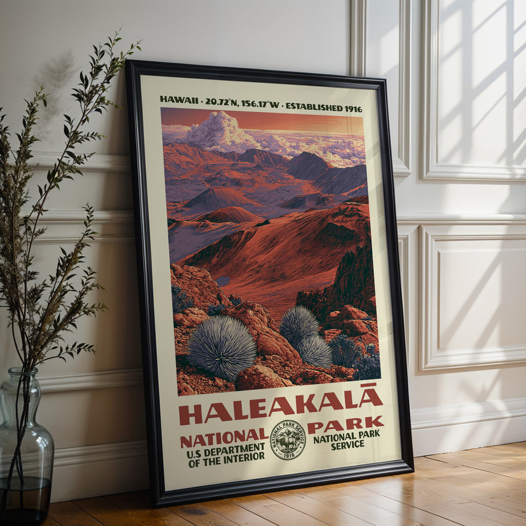 Haleakalā National Park Vintage WPA Art