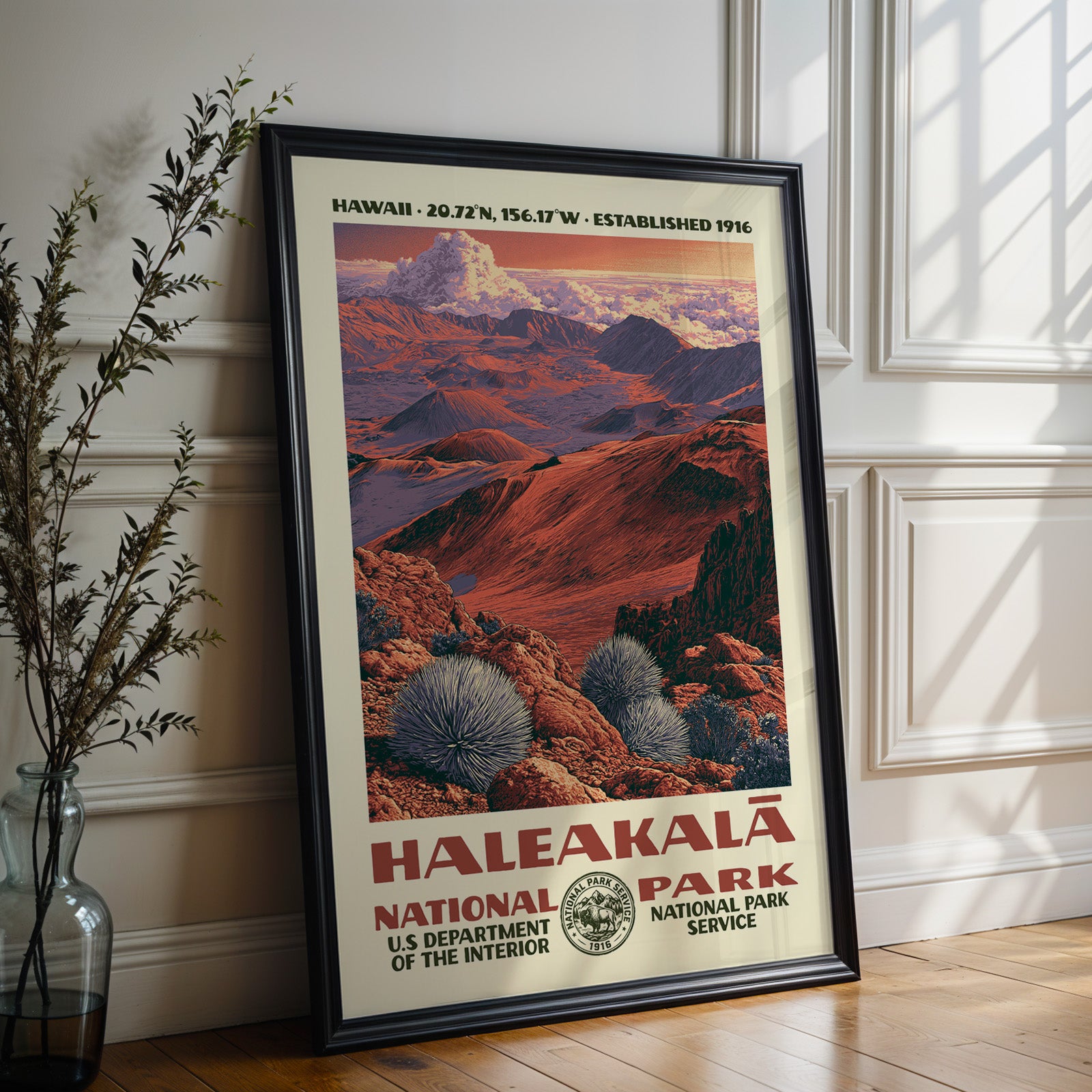 Haleakalā National Park Vintage WPA Art