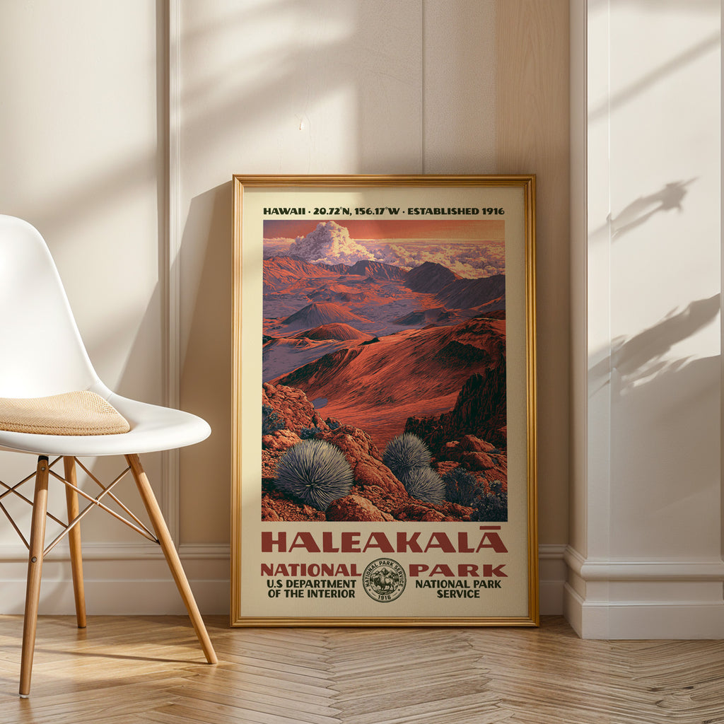Haleakalā National Park Vintage WPA Art