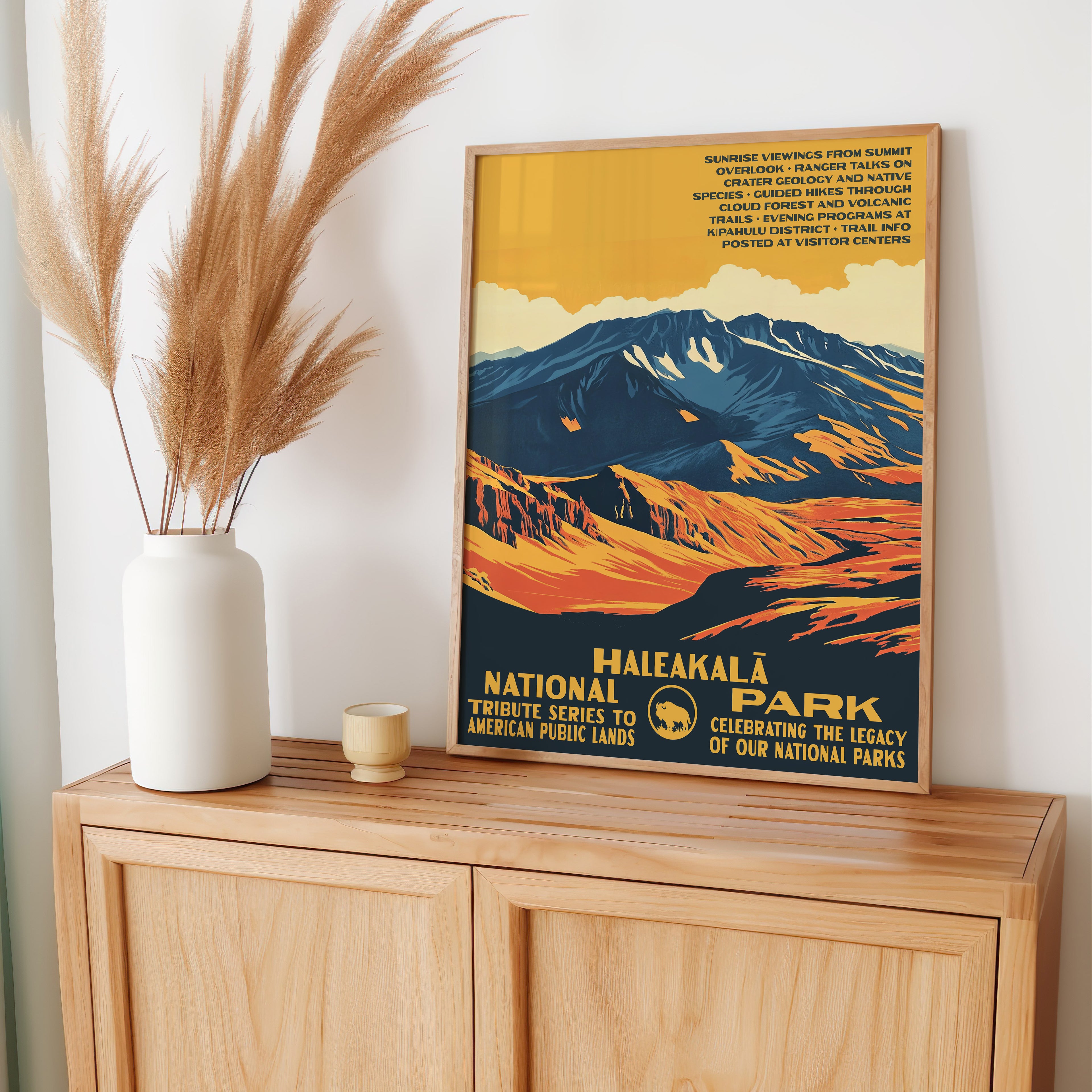 Haleakalā National Park Vintage WPA Art