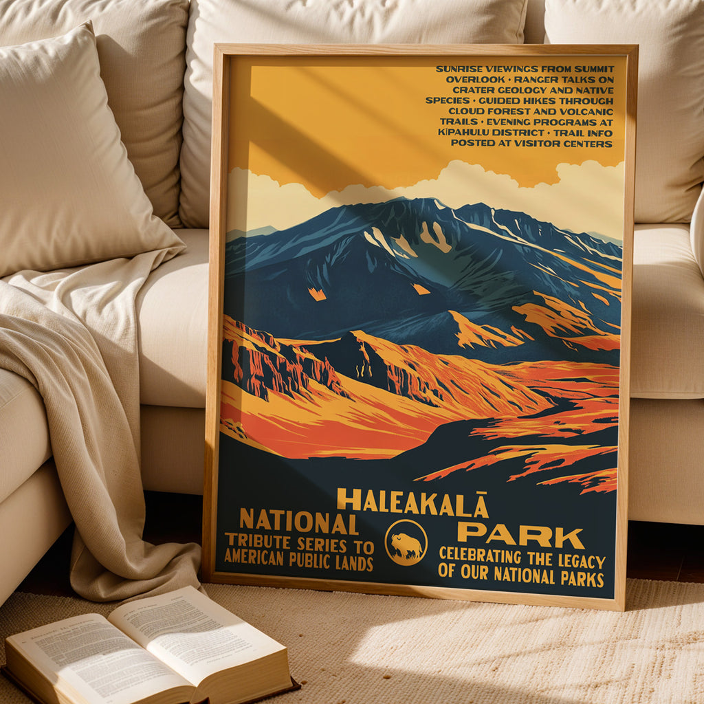 Haleakalā National Park Vintage WPA Art
