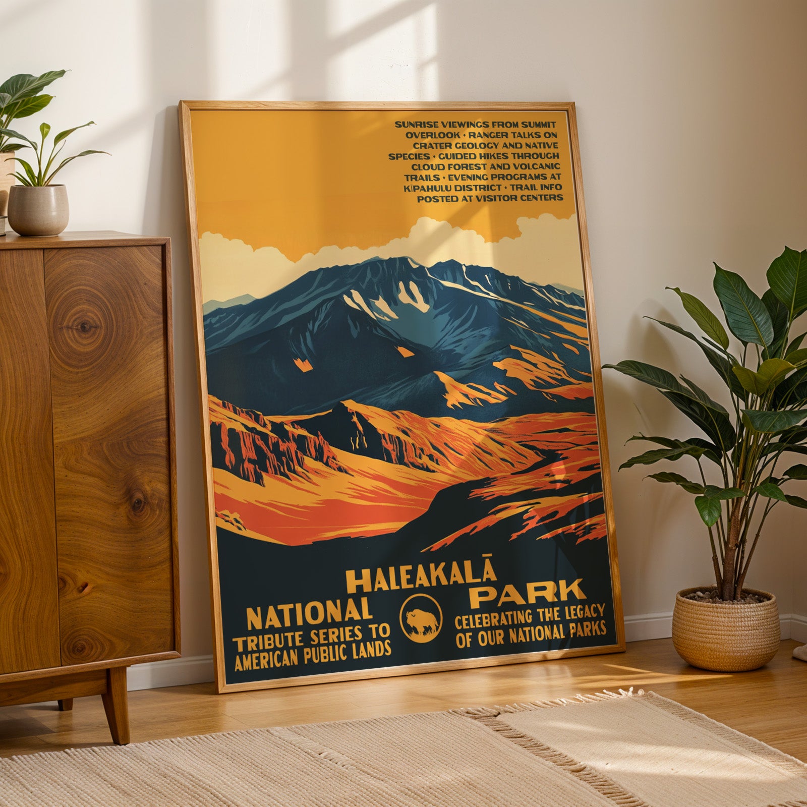 Haleakalā National Park Vintage WPA Art