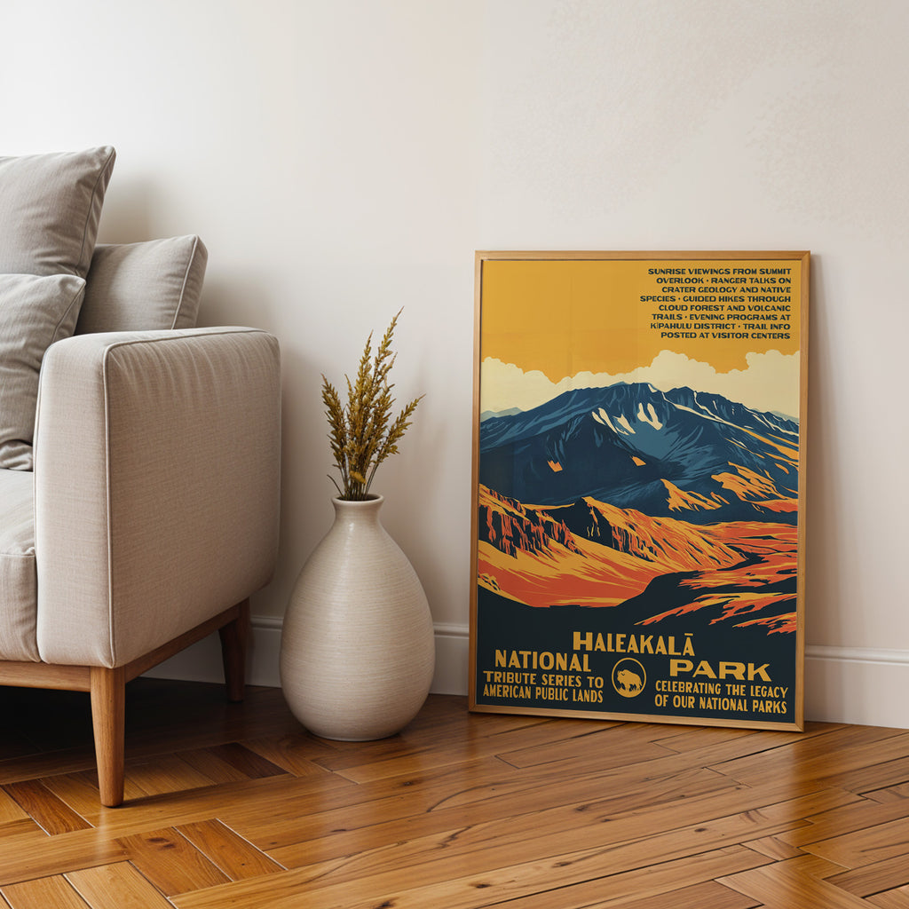 Haleakalā National Park Vintage WPA Art