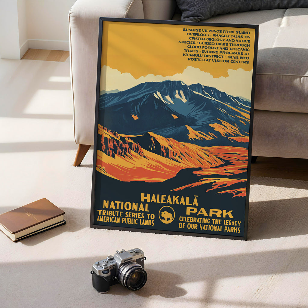 Haleakalā National Park Vintage WPA Art
