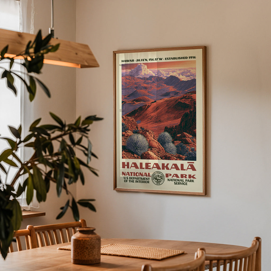 Haleakalā National Park Vintage WPA Art