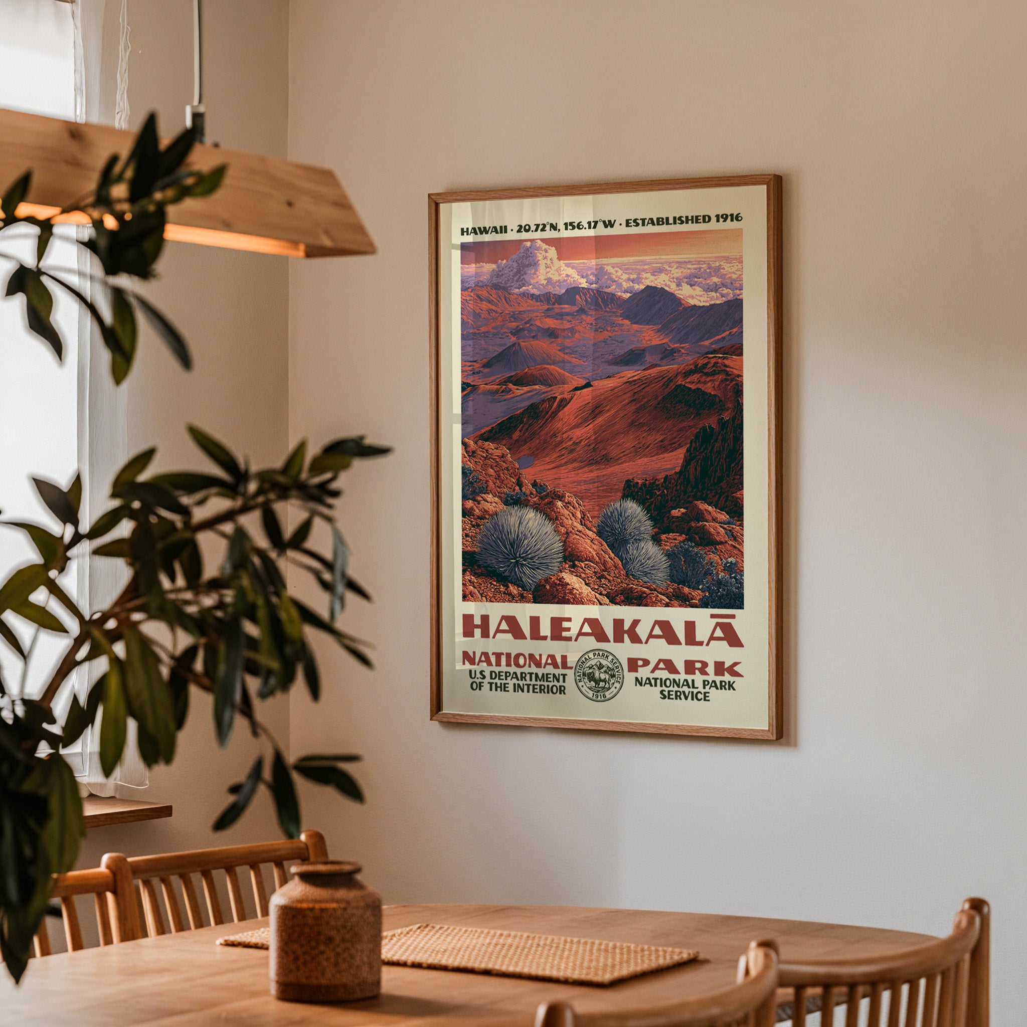 Haleakalā National Park Vintage WPA Art