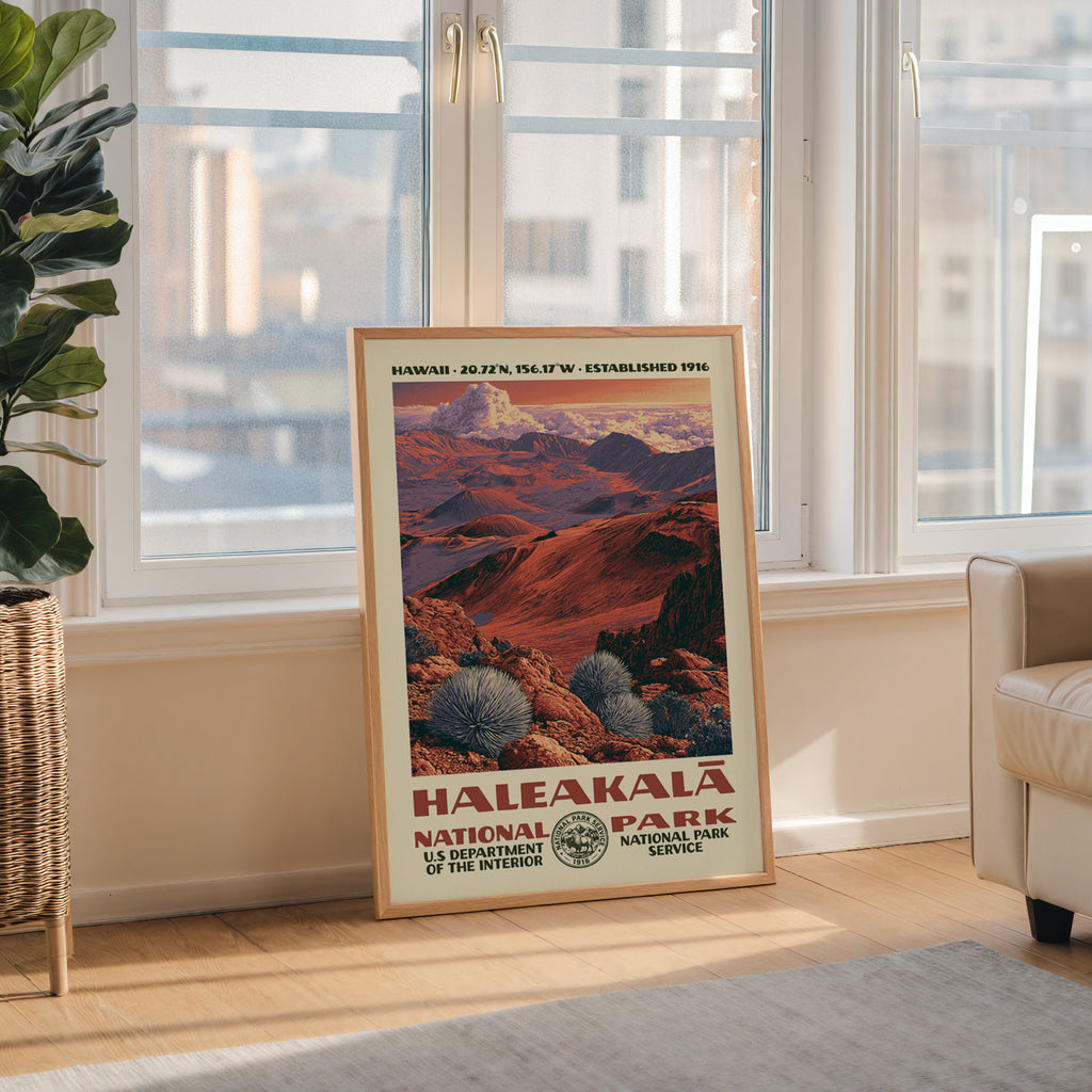 Haleakalā National Park Vintage WPA Art