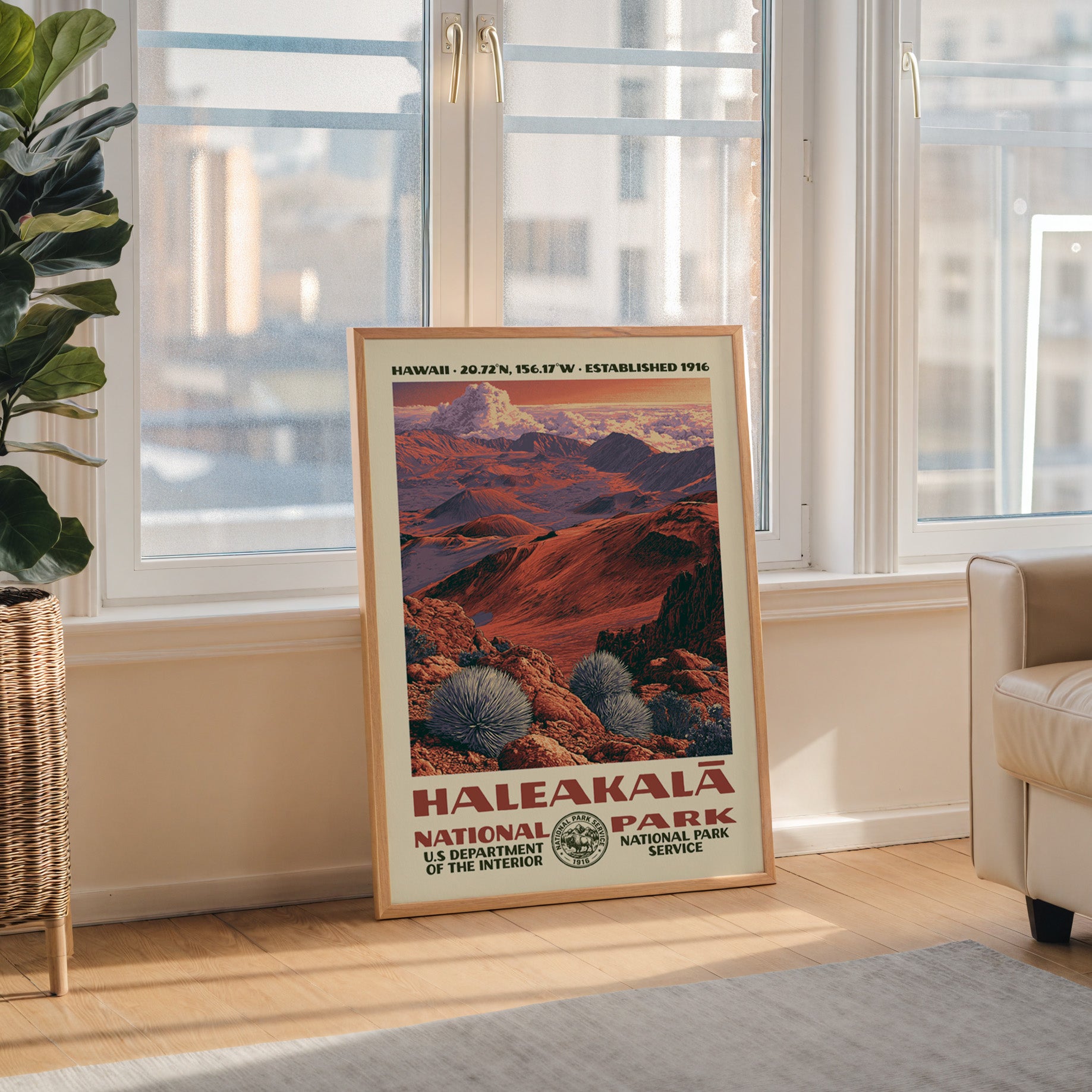 Haleakalā National Park Vintage WPA Art