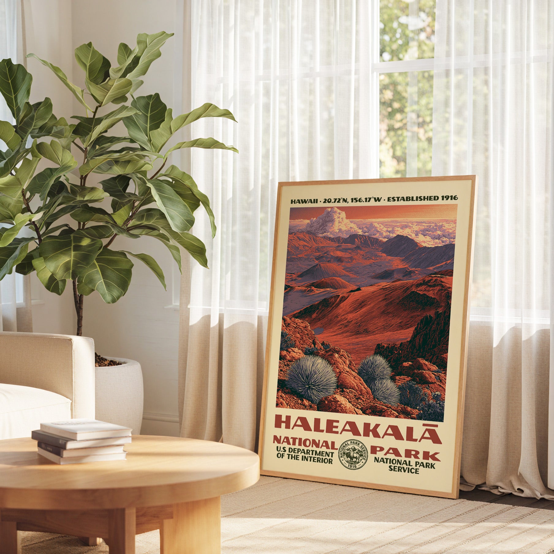 Haleakalā National Park Vintage WPA Art
