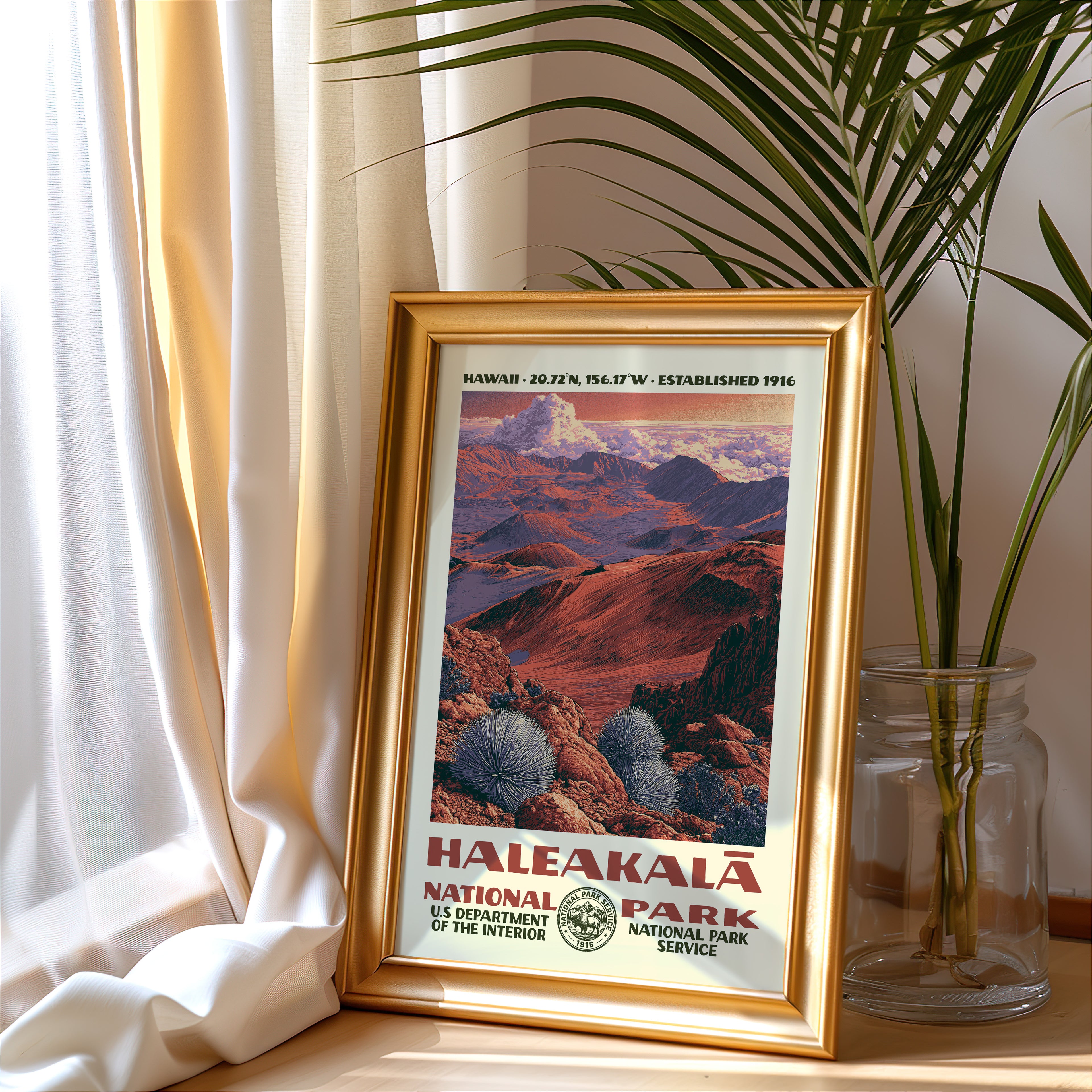 Haleakalā National Park Vintage WPA Art
