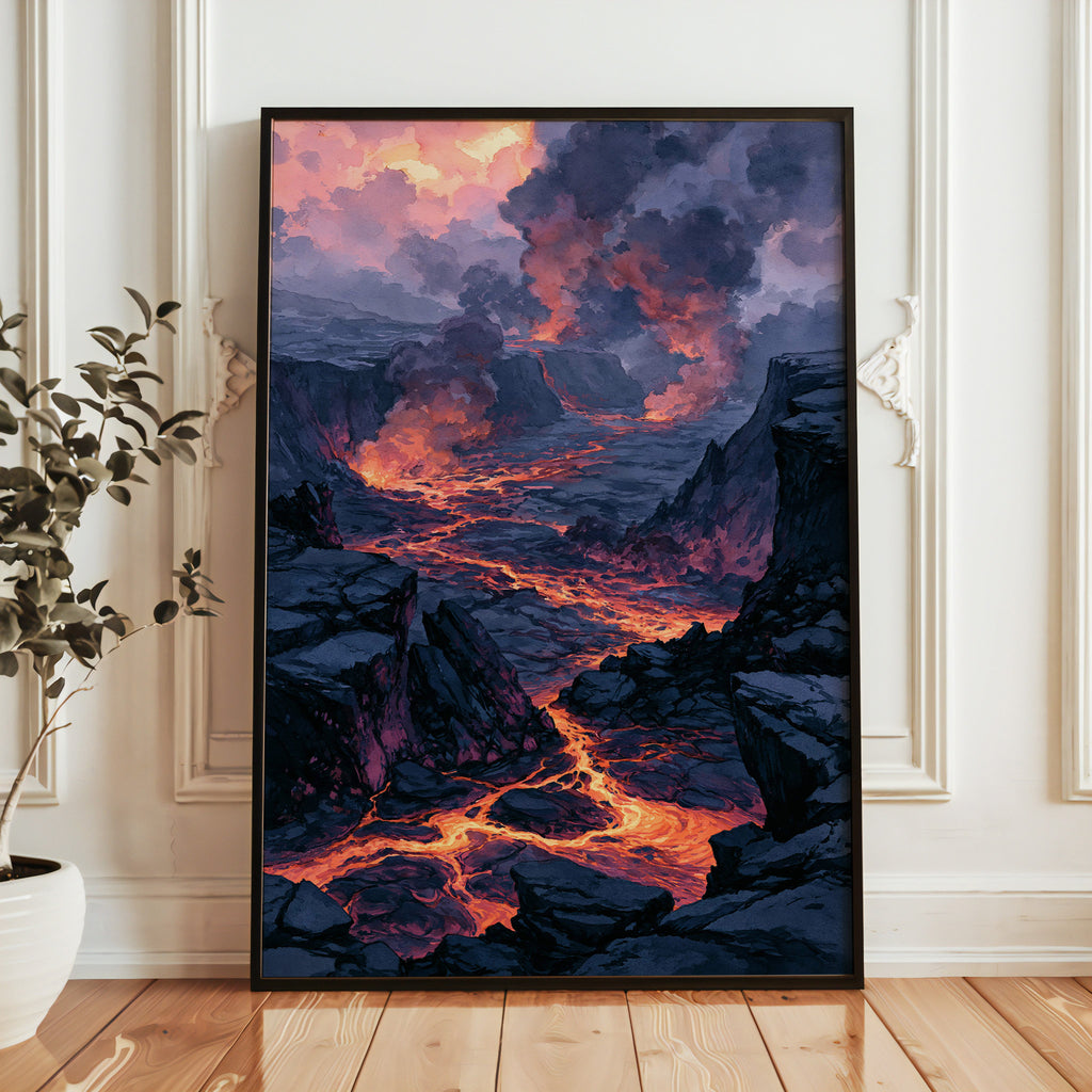 Hawaiʻi Volcanoes National Park Watercolor Art
