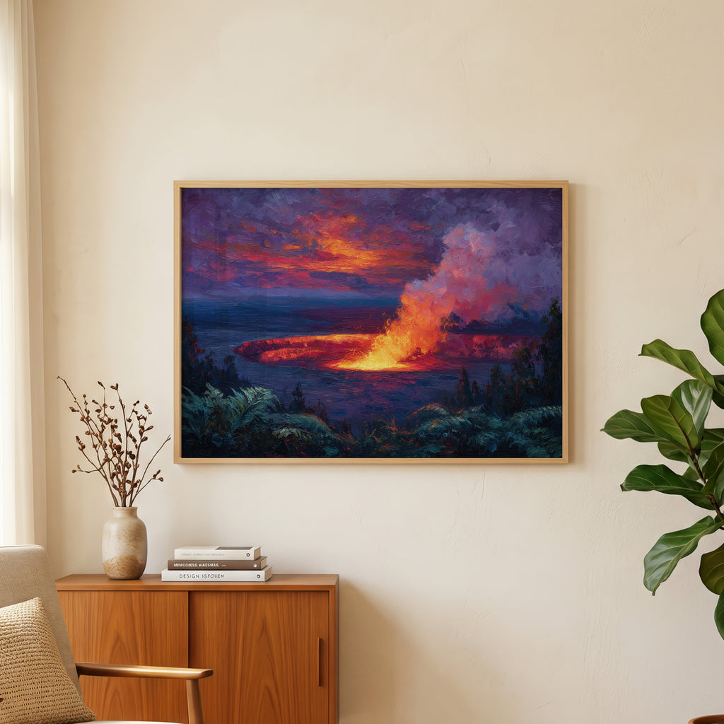 Hawaiʻi Volcanoes National Park Oil Painting