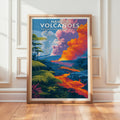 Retro Hawaiʻi Volcanoes National Park Print