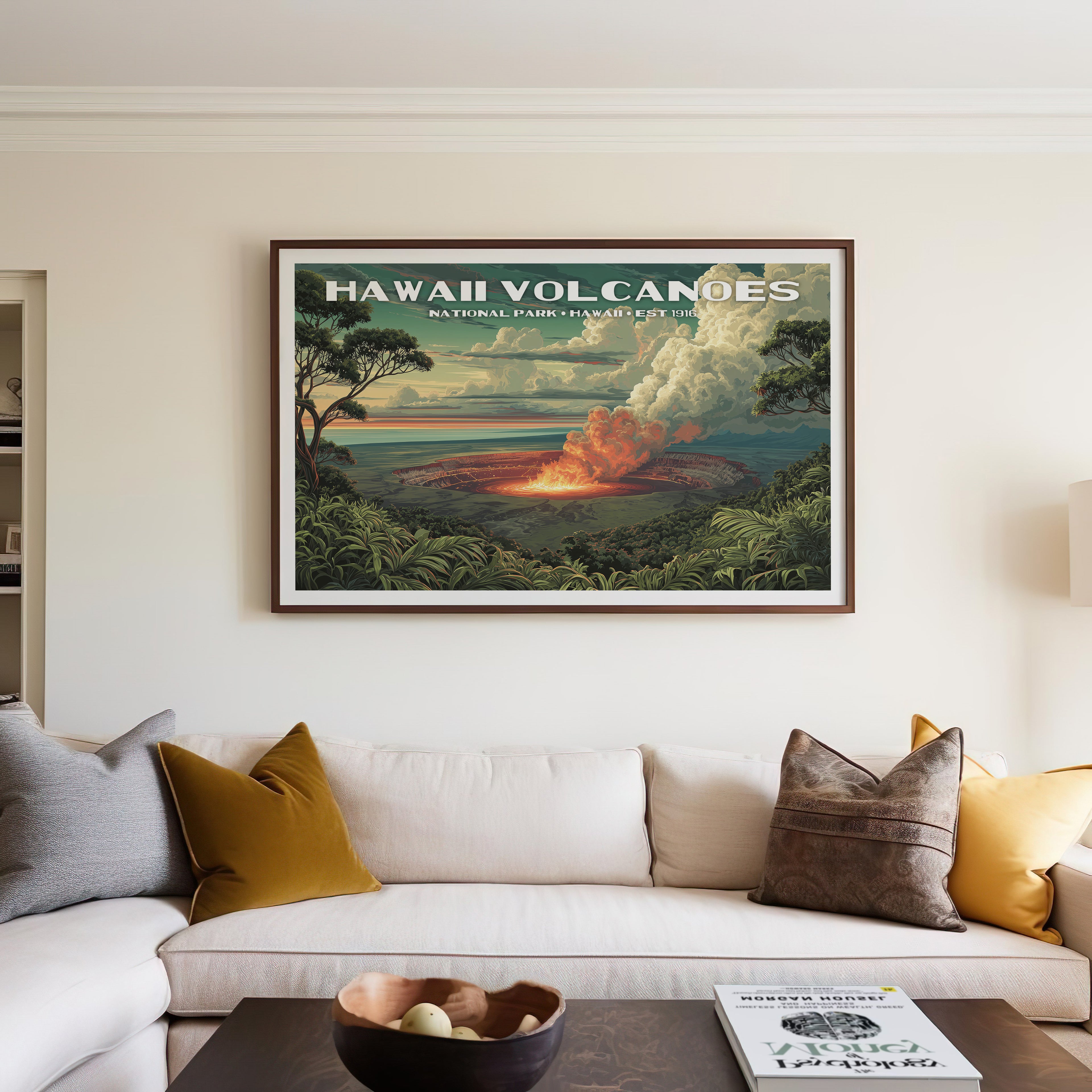 Hawaiʻi Volcanoes National Park Horizontal Vintage Art