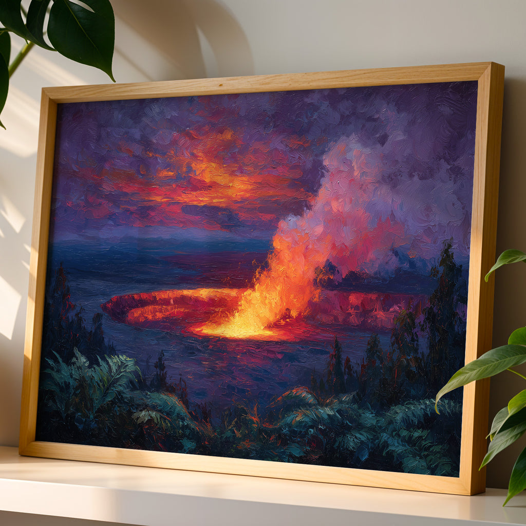 Hawaiʻi Volcanoes National Park Oil Painting