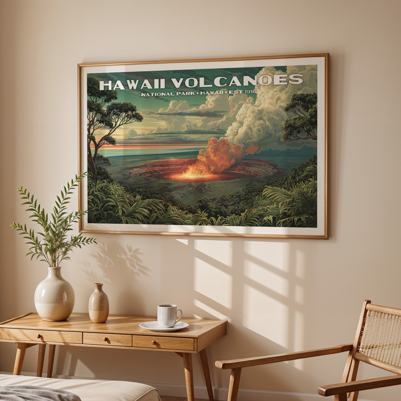 Hawaiʻi Volcanoes National Park Horizontal Vintage Art