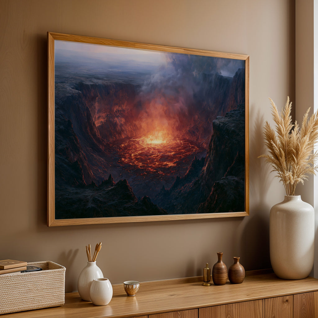 Hawaiʻi Volcanoes National Park Classical Oil Painting