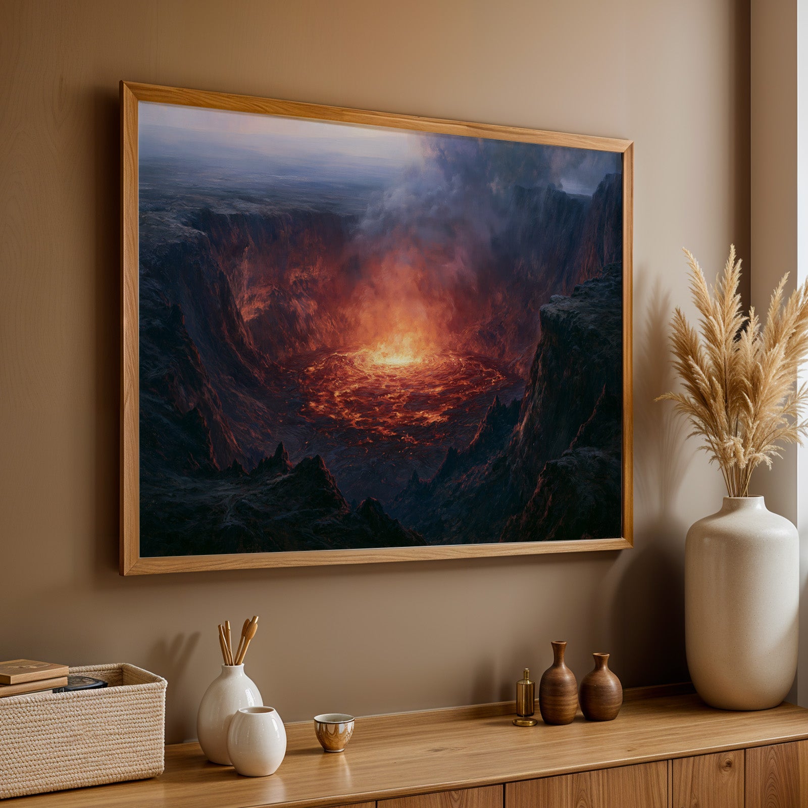 Hawaiʻi Volcanoes National Park Classical Oil Painting