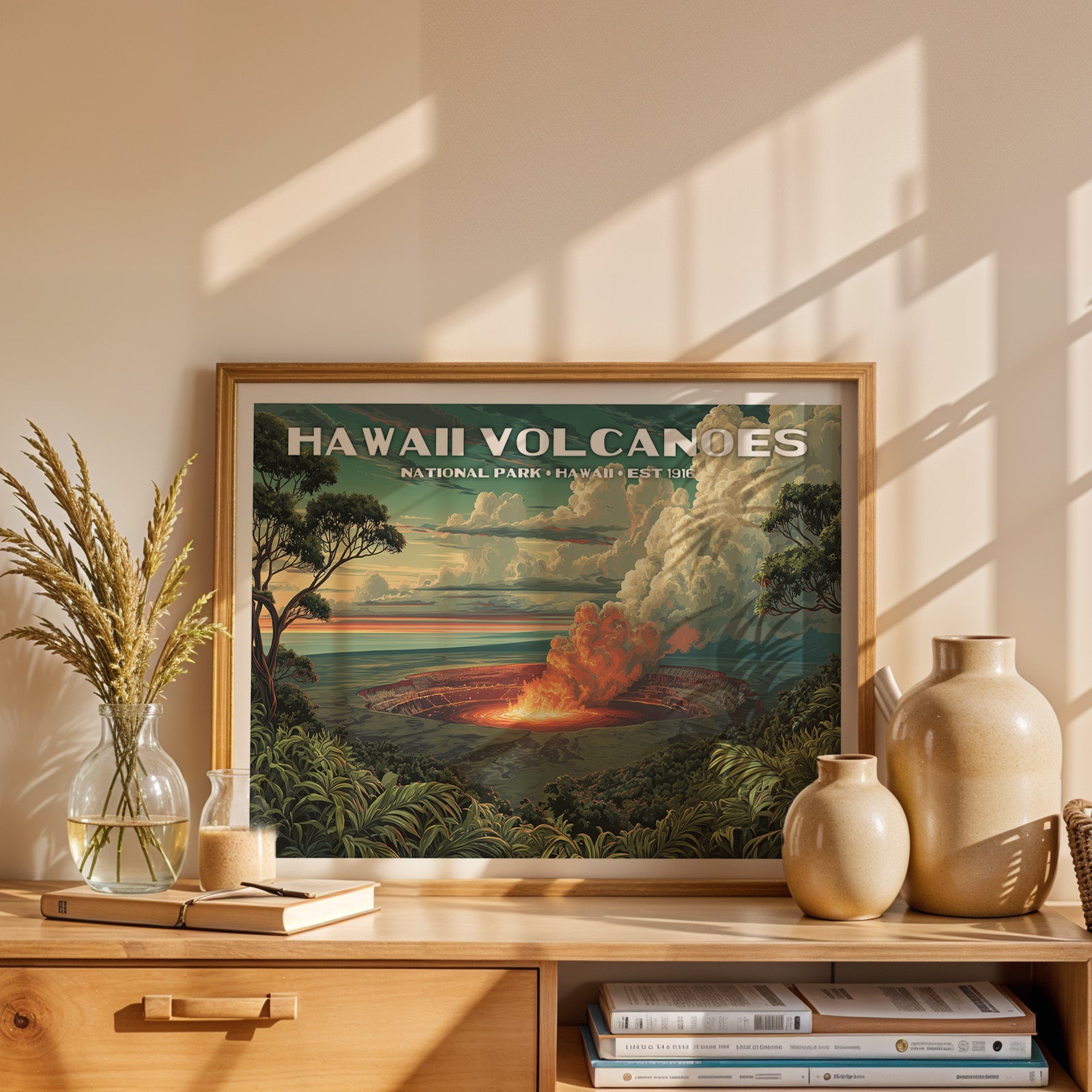 Hawaiʻi Volcanoes National Park Horizontal Vintage Art
