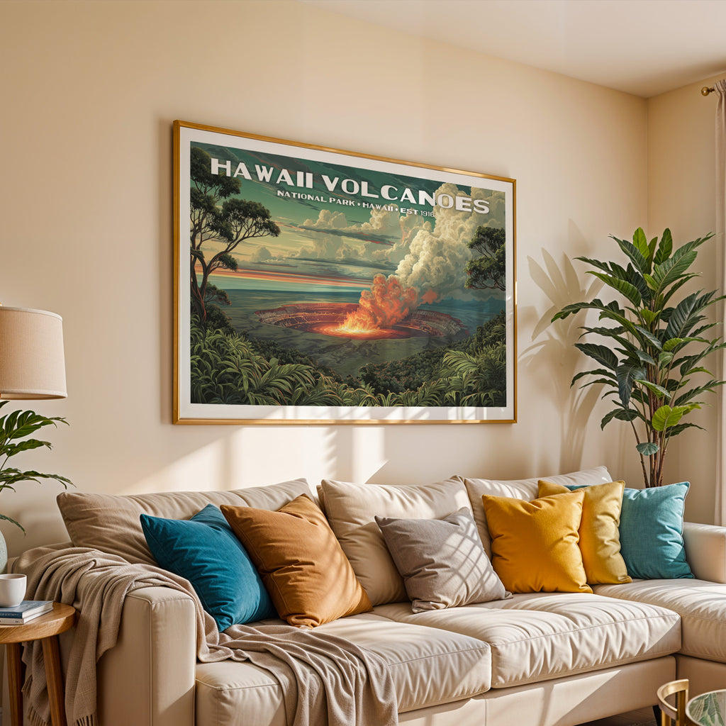 Hawaiʻi Volcanoes National Park Horizontal Vintage Art