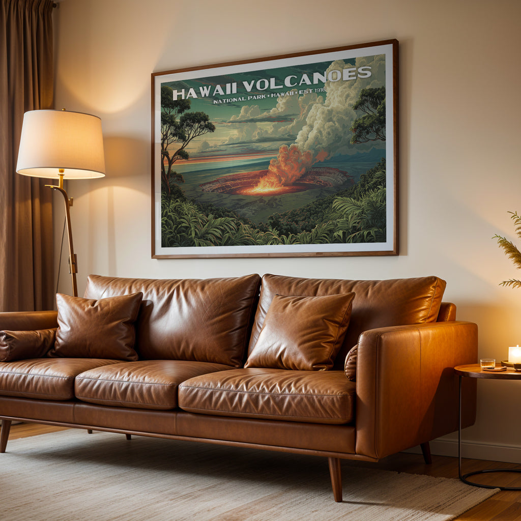 Hawaiʻi Volcanoes National Park Horizontal Vintage Art