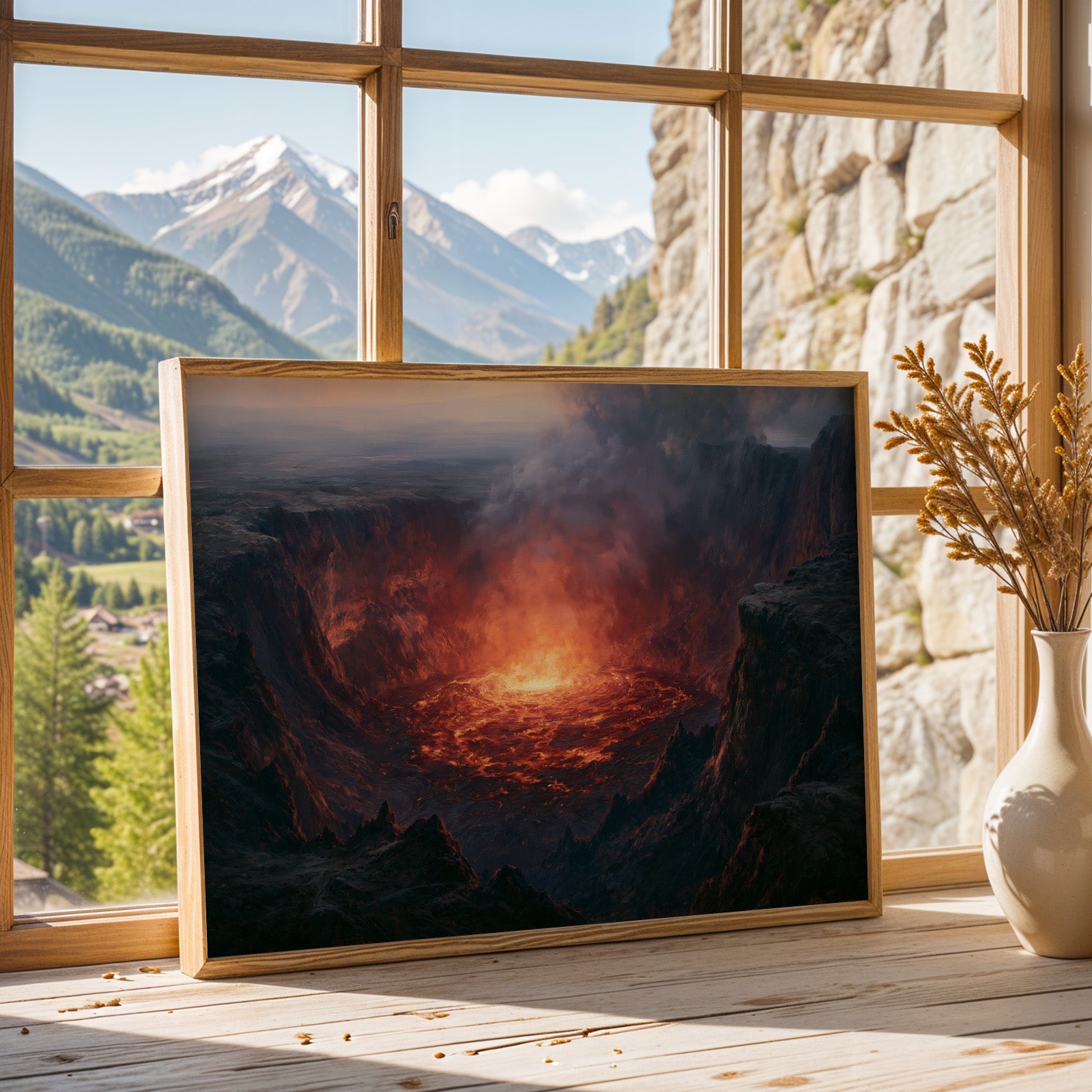 Hawaiʻi Volcanoes National Park Classical Oil Painting