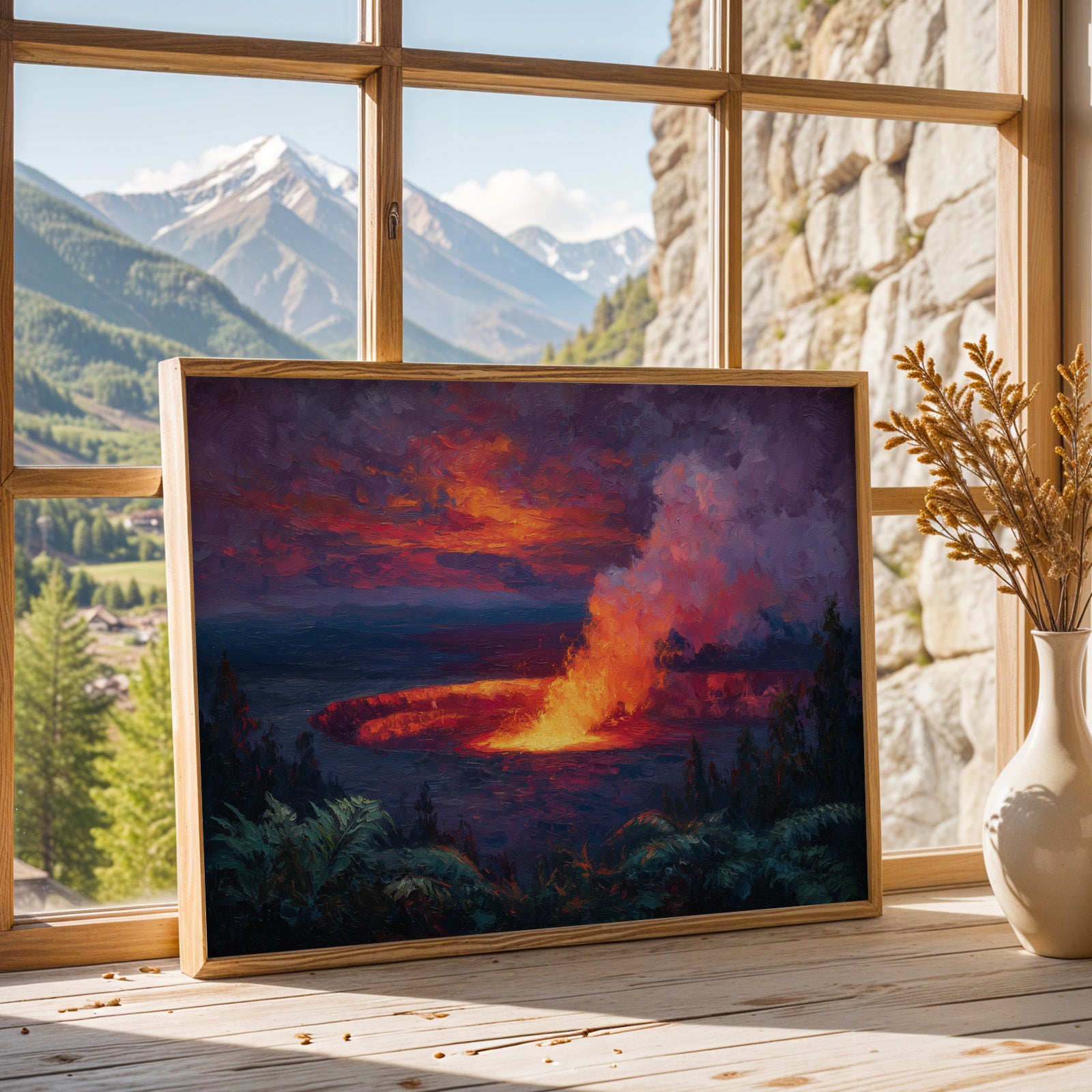Hawaiʻi Volcanoes National Park Oil Painting