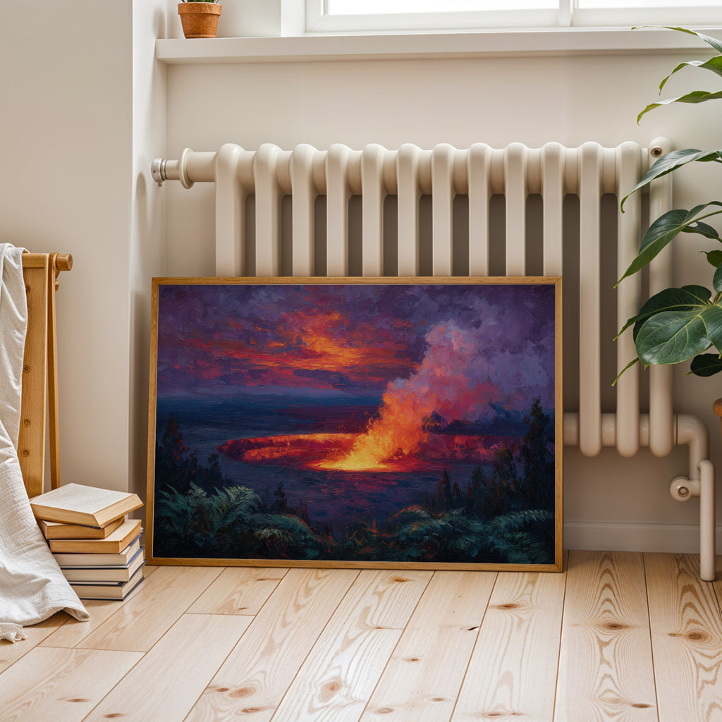Hawaiʻi Volcanoes National Park Oil Painting