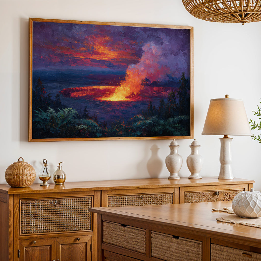 Hawaiʻi Volcanoes National Park Oil Painting