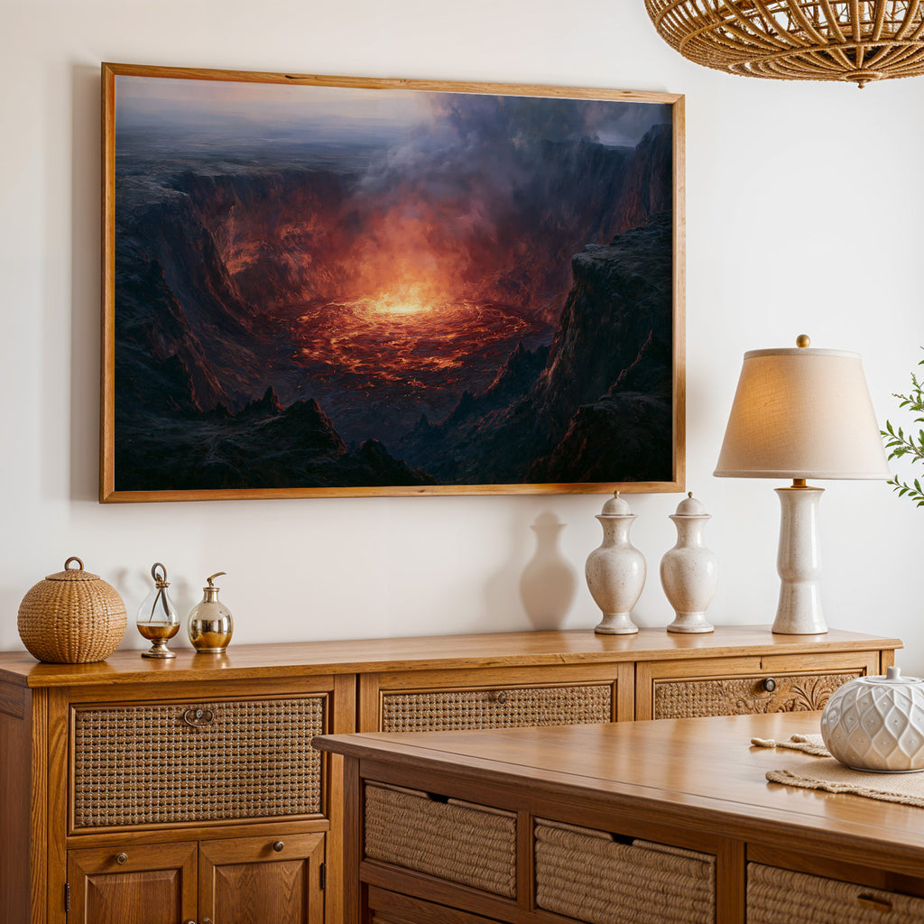 Hawaiʻi Volcanoes National Park Classical Oil Painting