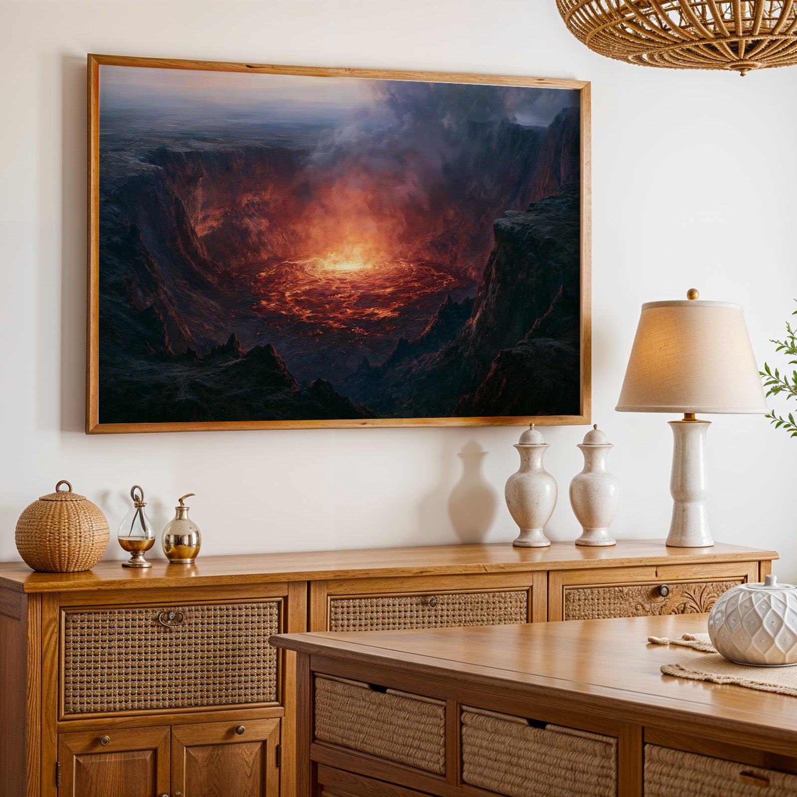 Hawaiʻi Volcanoes National Park Classical Oil Painting