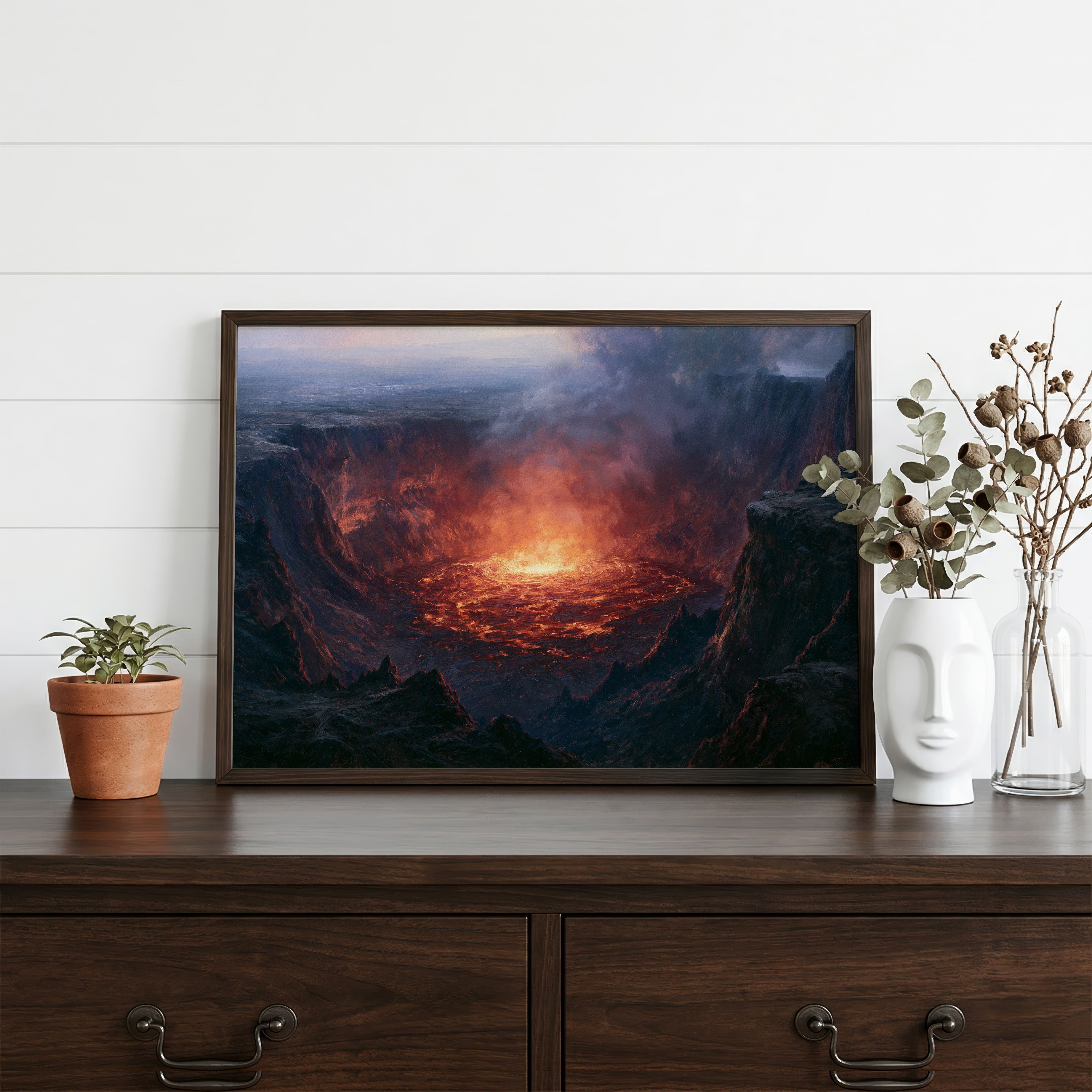 Hawaiʻi Volcanoes National Park Classical Oil Painting