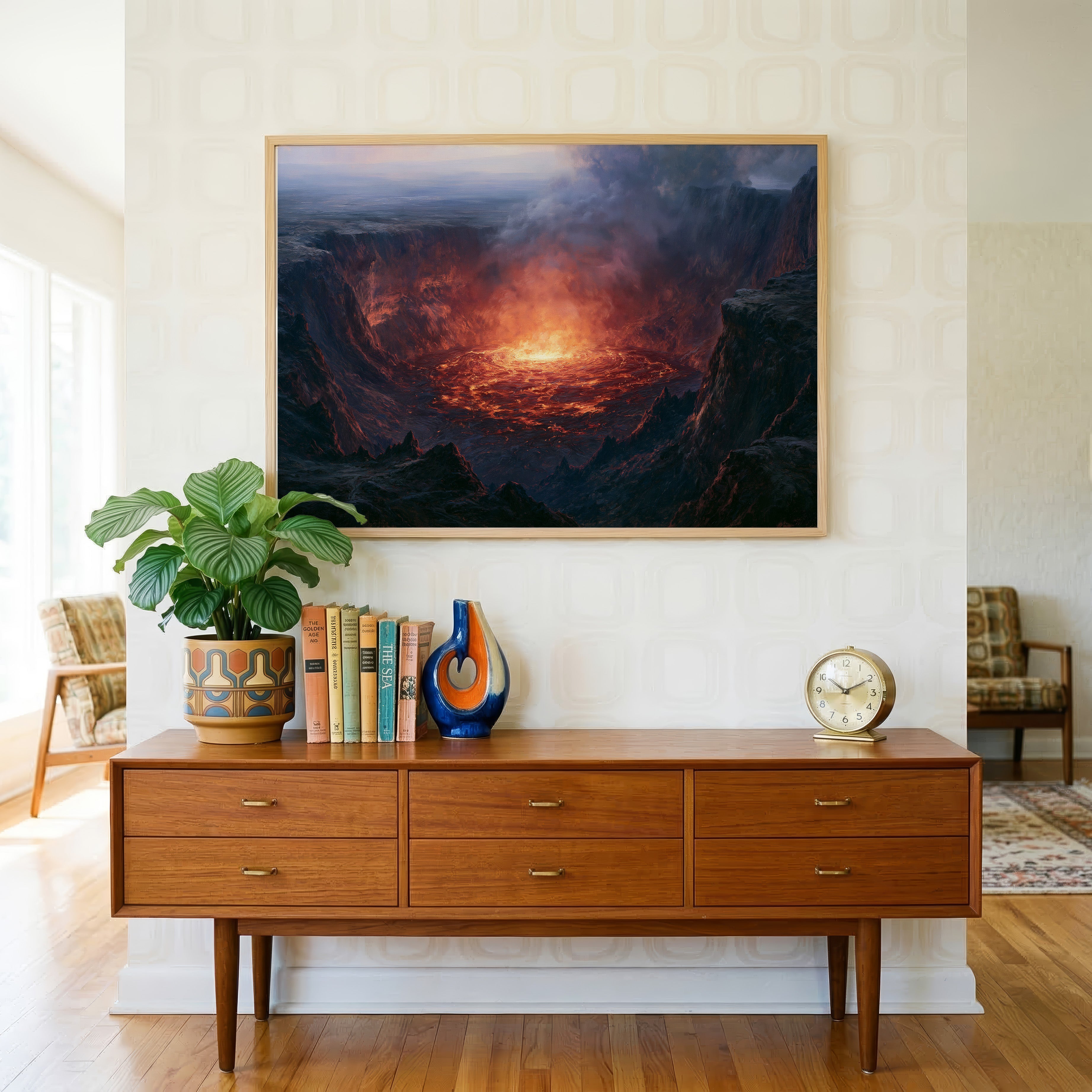 Hawaiʻi Volcanoes National Park Classical Oil Painting
