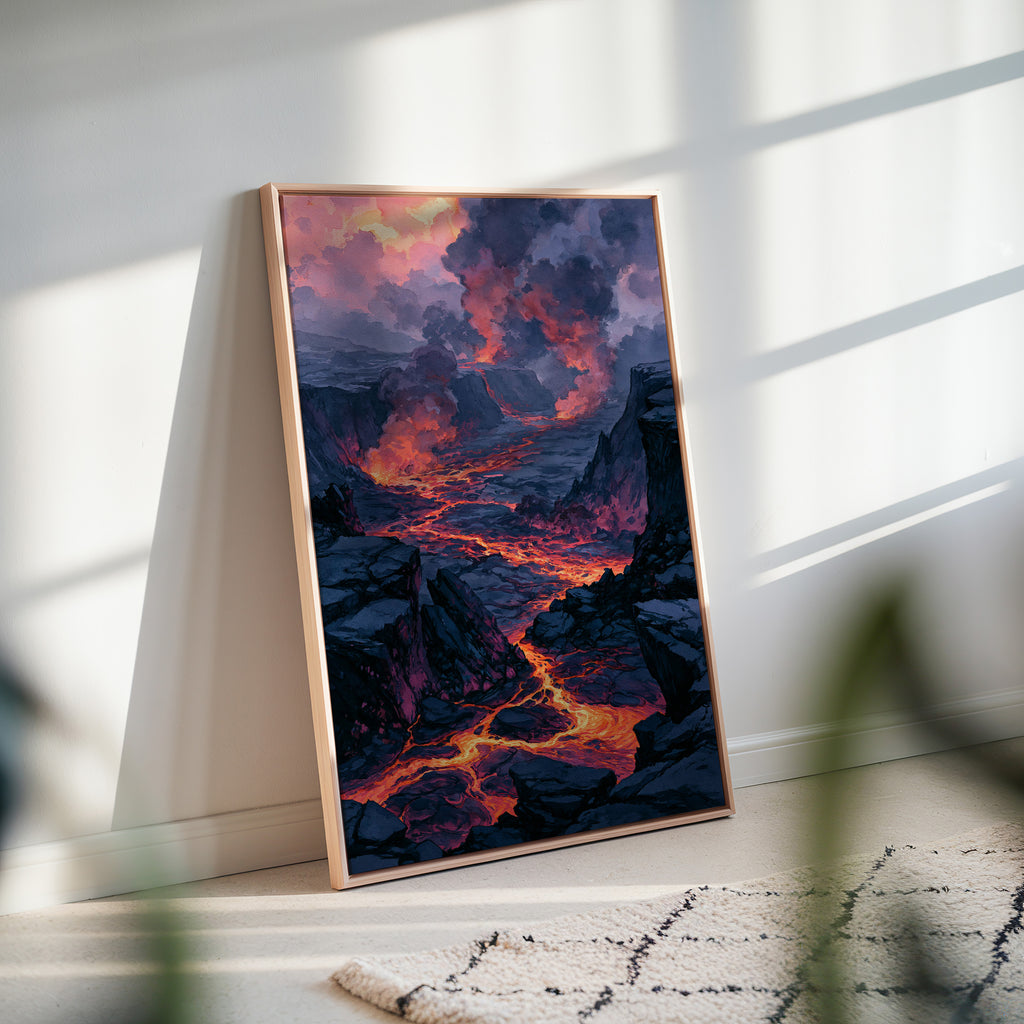 Hawaiʻi Volcanoes National Park Watercolor Art