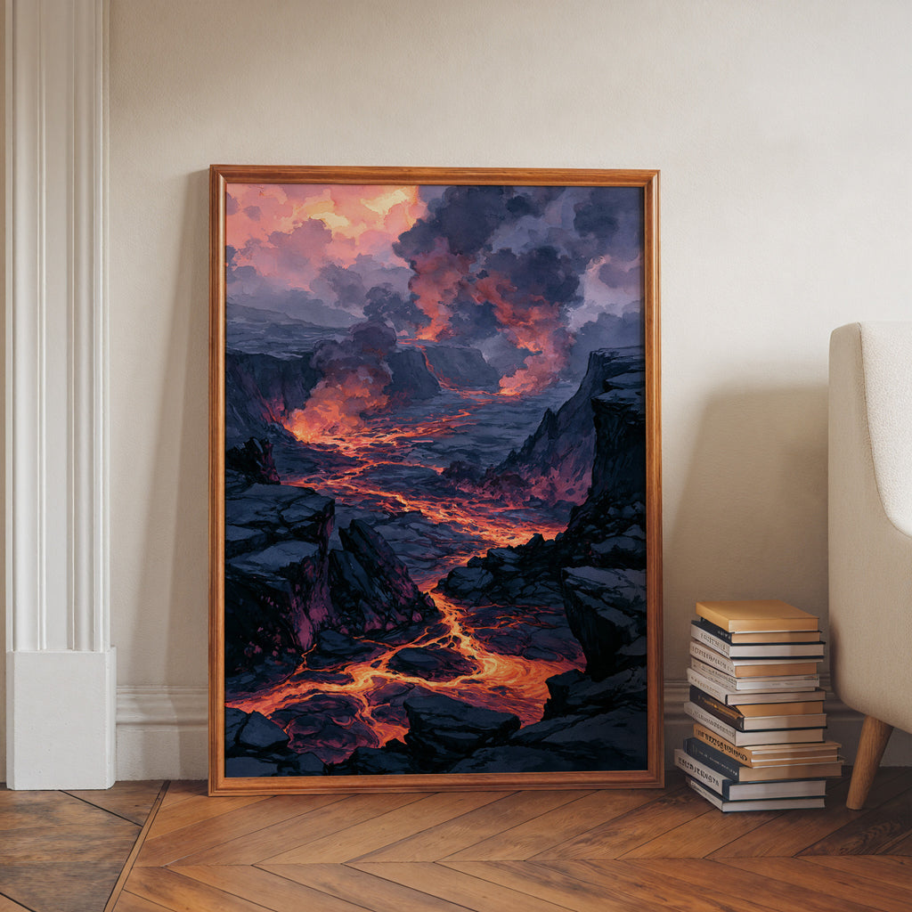Hawaiʻi Volcanoes National Park Watercolor Art