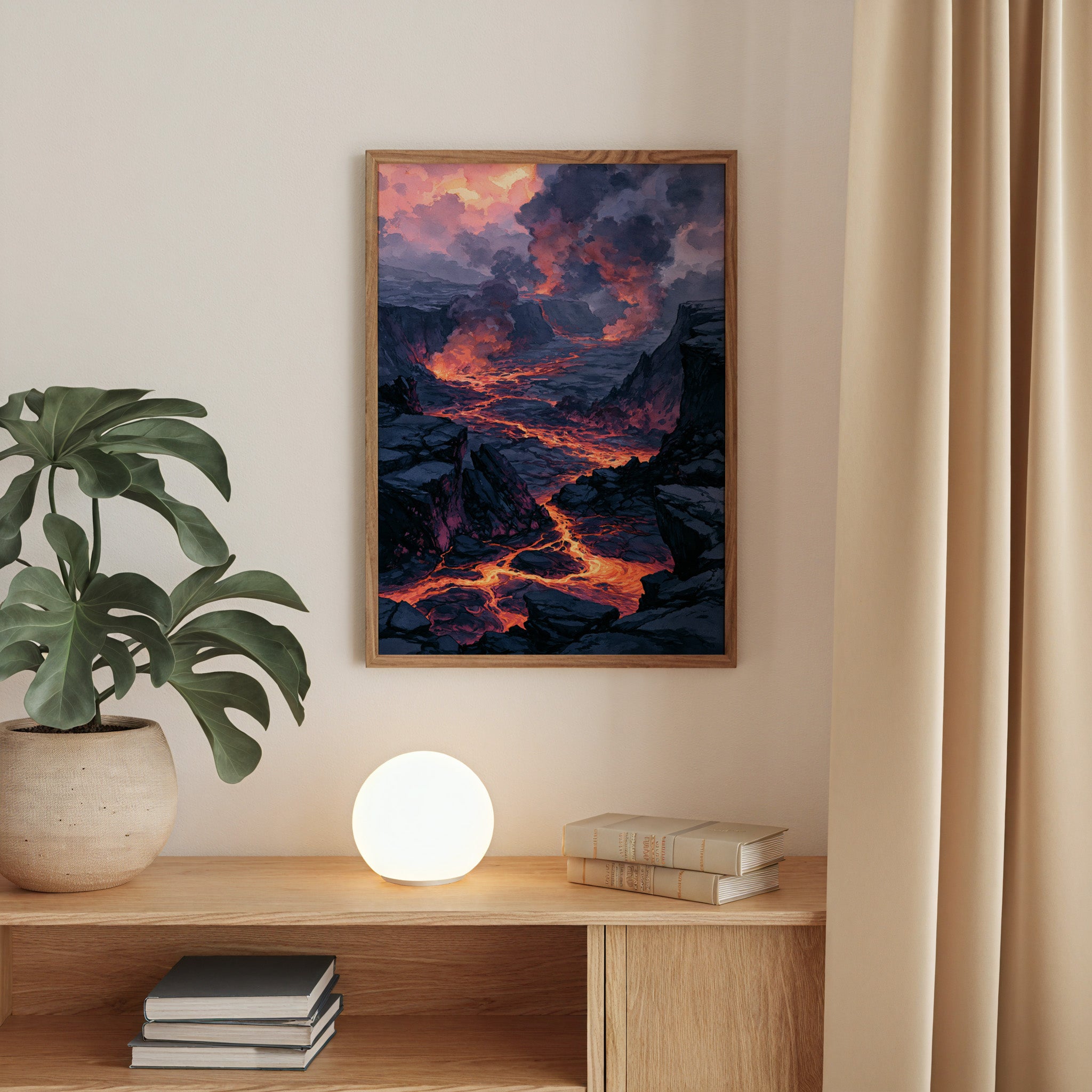 Hawaiʻi Volcanoes National Park Watercolor Art