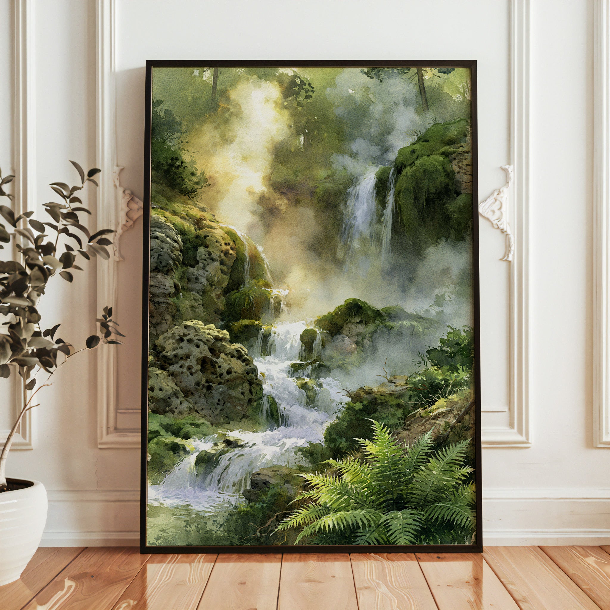 Hot Springs National Park Watercolor Art