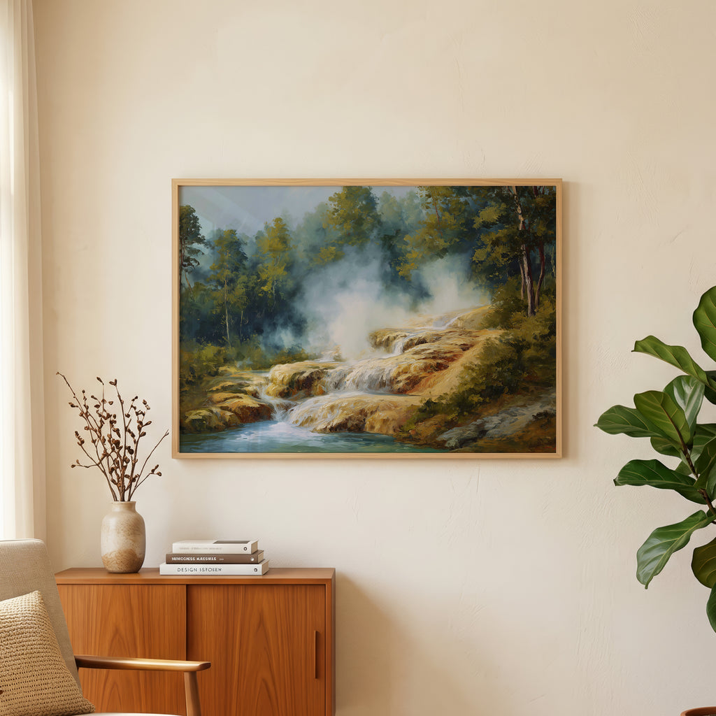 Hot Springs National Park Oil Painting